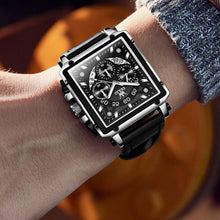 Afbeelding in Gallery-weergave laden, Lichtgevend Luxe Square Business Quartz horloge