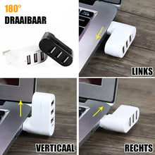 Afbeelding in Gallery-weergave laden, Mini draaibare 3-poorts USB-hub