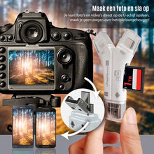 Afbeelding in Gallery-weergave laden, 4-in-1 draagbare geheugenkaartlezer voor telefoons