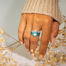 Afbeelding in Gallery-weergave laden, Turquoise Ocean Wave Ring