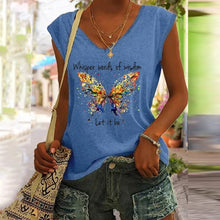 Afbeelding in Gallery-weergave laden, T-shirt met vlinderprint