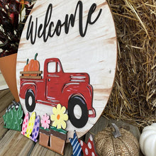 Afbeelding in Gallery-weergave laden, Verwisselbaar vintage welkomst bord