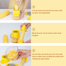 Afbeelding in Gallery-weergave laden, Cob Corn Stripper met ingebouwde maatbeker en rasp