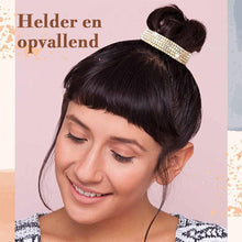 Afbeelding in Gallery-weergave laden, Elegante Hoofdtooi Met Strass Pom Pom