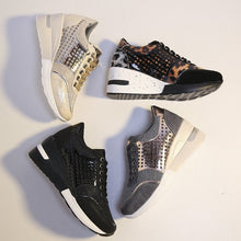 Afbeelding in Gallery-weergave laden, Wedge-sneakers met hoge hak voor dames