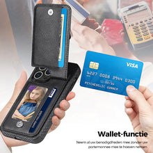 Afbeelding in Gallery-weergave laden, Magnetische portemonnee met ritssluiting en creditcard houder