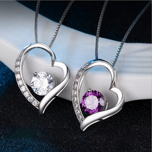 Afbeelding in Gallery-weergave laden, Ketting met kristallen hart