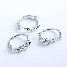 Afbeelding in Gallery-weergave laden, 4 Kralen Verstelbare Angst Relief Ring