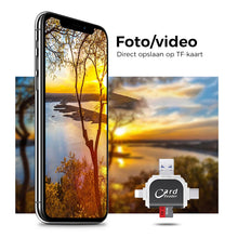 Afbeelding in Gallery-weergave laden, 4-in-1 universele SD TF-kaartlezer met meerdere poorten