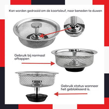 Afbeelding in Gallery-weergave laden, Roestvrij staal gootsteen vervangingsfilter