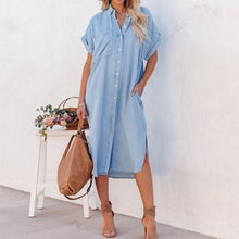 Afbeelding in Gallery-weergave laden, Maxi-jurk met split