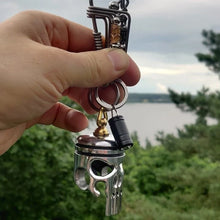 Afbeelding in Gallery-weergave laden, Piston Art Skull Sleutelhanger
