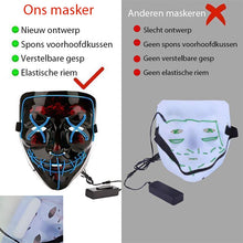 Afbeelding in Gallery-weergave laden, Halloween - LED lichtgevend masker