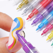 Afbeelding in Gallery-weergave laden, 12 Colors Ultra Thin Curve Manicure Marker
