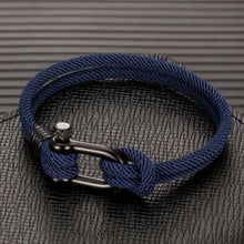 Afbeelding in Gallery-weergave laden, U-vormige gesp nylon gevlochten armband