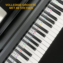 Afbeelding in Gallery-weergave laden, Verwijderbare bladmuzieklabels voor piano toetsenbord