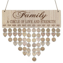 Afbeelding in Gallery-weergave laden, Wooden Anniversary Birthday Calendar Board