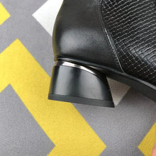 Afbeelding in Gallery-weergave laden, Damesmode echt lederen schoenen met hoge hakken