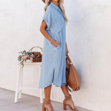 Afbeelding in Gallery-weergave laden, Maxi-jurk met split