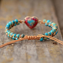Afbeelding in Gallery-weergave laden, Hartstochtelijk hart jasper armband