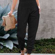 Afbeelding in Gallery-weergave laden, Joggingbroek met hoge taille en zakken