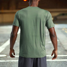 Afbeelding in Gallery-weergave laden, Effen sport sneldrogend T-shirt voor heren