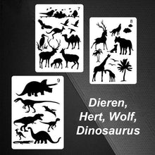 Afbeelding in Gallery-weergave laden, Sjablonen voor snel tekenen van stencilkunst (12 vellen / set)