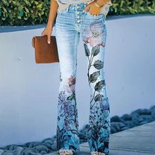 Afbeelding in Gallery-weergave laden, Flare-jeans met 4 knopen