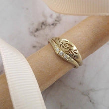 Afbeelding in Gallery-weergave laden, Unieke gouden lavender ring