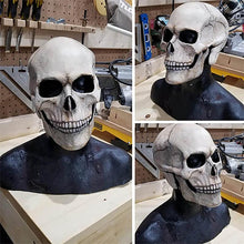 Afbeelding in Gallery-weergave laden, Vol Hoofd Schedelmasker/helm met Beweegbare Kaak