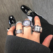 Afbeelding in Gallery-weergave laden, Ring met echt horloge voor koppels