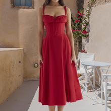 Afbeelding in Gallery-weergave laden, Carmen print bustier zonnejurk