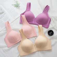 Afbeelding in Gallery-weergave laden, Plus size voorsluiting elastische push-up comfort bh