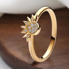 Afbeelding in Gallery-weergave laden, Celestial sun & moon ring