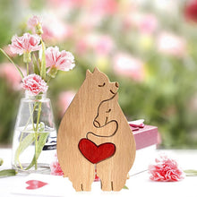 Afbeelding in Gallery-weergave laden, Dieren knuffelen decoratie gemaakt van hout