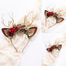 Afbeelding in Gallery-weergave laden, Rendier hoofdband-kerst rendier gewei