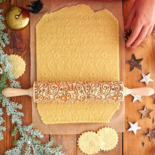 Afbeelding in Gallery-weergave laden, Deegroller met kerstprint
