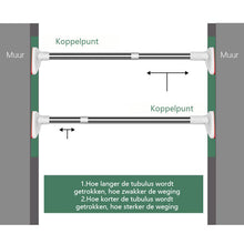 Afbeelding in Gallery-weergave laden, Telescopische kledingstang