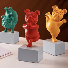 Afbeelding in Gallery-weergave laden, Yoga Bulldog standbeeld ornament