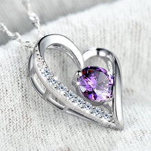 Afbeelding in Gallery-weergave laden, Ketting met kristallen hart