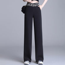 Afbeelding in Gallery-weergave laden, Pantalon met elastische tailleband