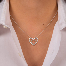 Afbeelding in Gallery-weergave laden, Twee harten Infinity ketting
