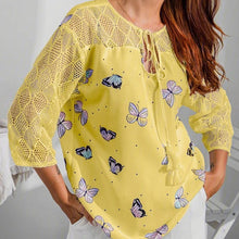 Afbeelding in Gallery-weergave laden, Dames T-shirt met V-hals