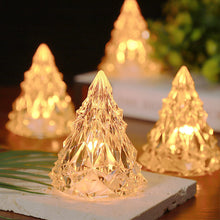 Afbeelding in Gallery-weergave laden, Mini LED Kristallen Kerstboom Nachtlampje