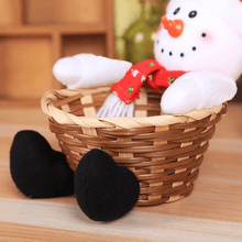Afbeelding in Gallery-weergave laden, Kerst Snoep Geweven Mand