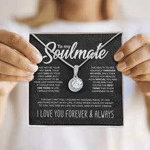 Afbeelding in Gallery-weergave laden, Aan mijn soulmate sprankelende ronde ketting