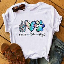 Afbeelding in Gallery-weergave laden, Peace, Love & Dogs T-shirt