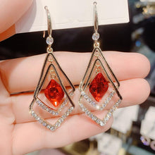 Afbeelding in Gallery-weergave laden, Square Rhombus Hoop Earrings for Women