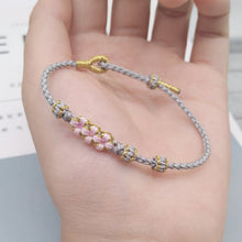 Afbeelding in Gallery-weergave laden, Peach Blossom verstelbare gevlochten armband