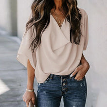 Afbeelding in Gallery-weergave laden, Echte blouse met uitlopende mouwen